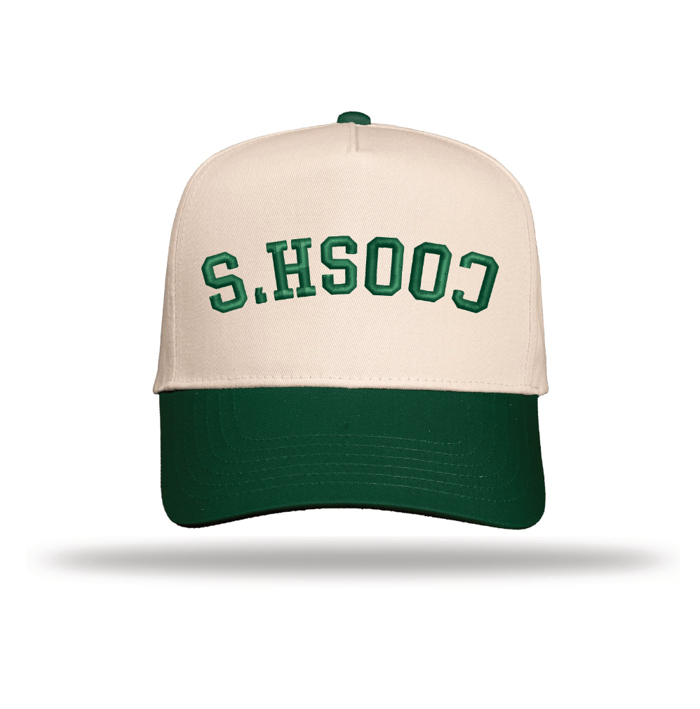 Coosh's Five-Panel Twill Cap- Green